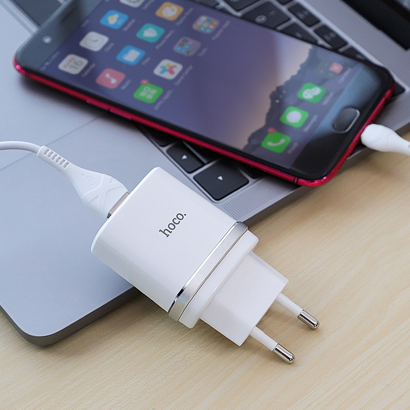 Chargeur iPhone Hoco C12Q 18W Blanc en Tunisie