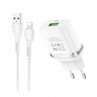 Chargeur iPhone Hoco C12Q 18W Blanc en Tunisie Chargeur iPhone Hoco C12Q 18W Blanc en Tunisie