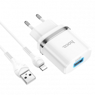 Chargeur iPhone Hoco C12Q 18W Blanc en Tunisie