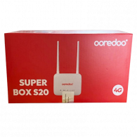 Routeur Wifi Ooredoo 4G Super Box S20 Postpayée 100Go Blanc en Tunisie
