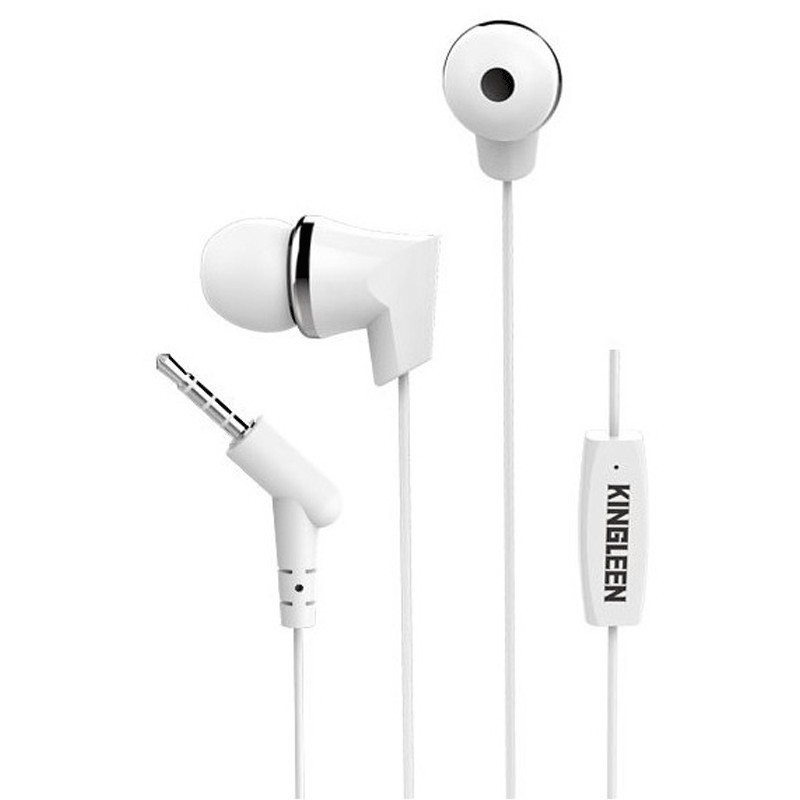 Ecouteurs Filaire Kingleen I110-WH Blanc en Tunisie