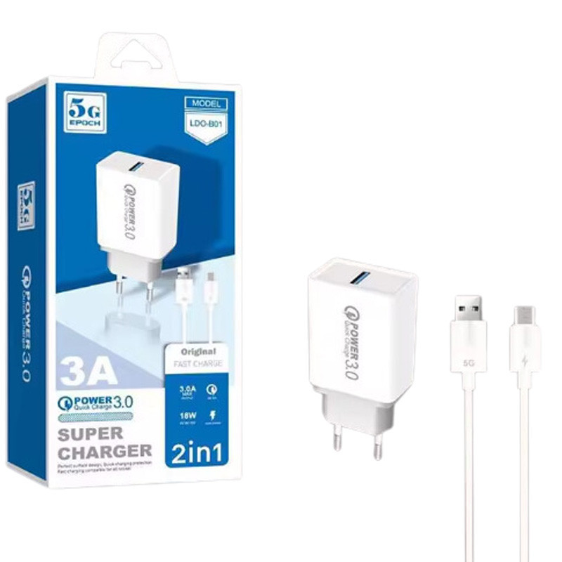 Chargeur Type C B01 18W Blanc en Tunisie