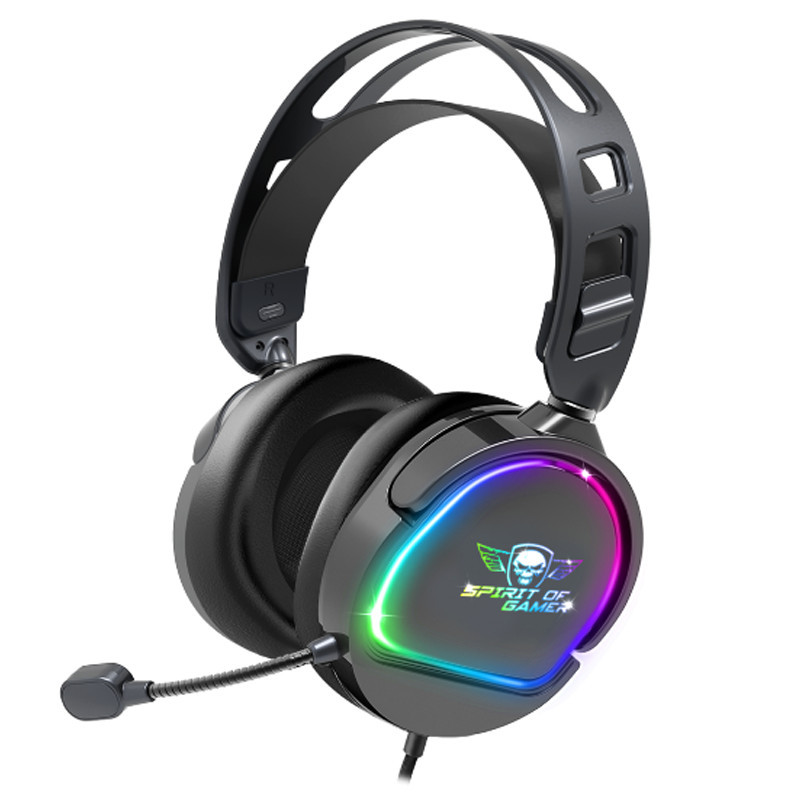 Micro Casque Gamer Spirit Of Gamer Pro H6 RGB Noir En Tunisie