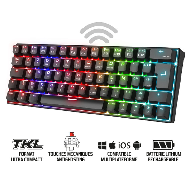 Clavier Gamer Mécanique Spirit Of Gamer XPERT-K200 RGB Noir En Tunisie