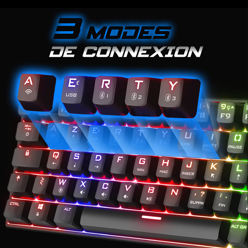 Clavier Gamer Mécanique Spirit Of Gamer XPERT-K200 RGB Noir En Tunisie