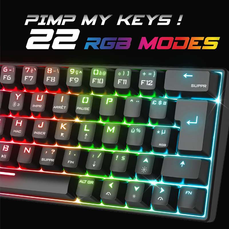 Clavier Gamer Mécanique Spirit Of Gamer XPERT-K200 RGB Noir En Tunisie
