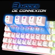 Clavier Gamer Mécanique Spirit Of Gamer XPERT-K200 RGB Blanc En Tunisie Clavier Gamer Mécanique Spirit Of Gamer XPERT-K200 RGB Blanc En Tunisie