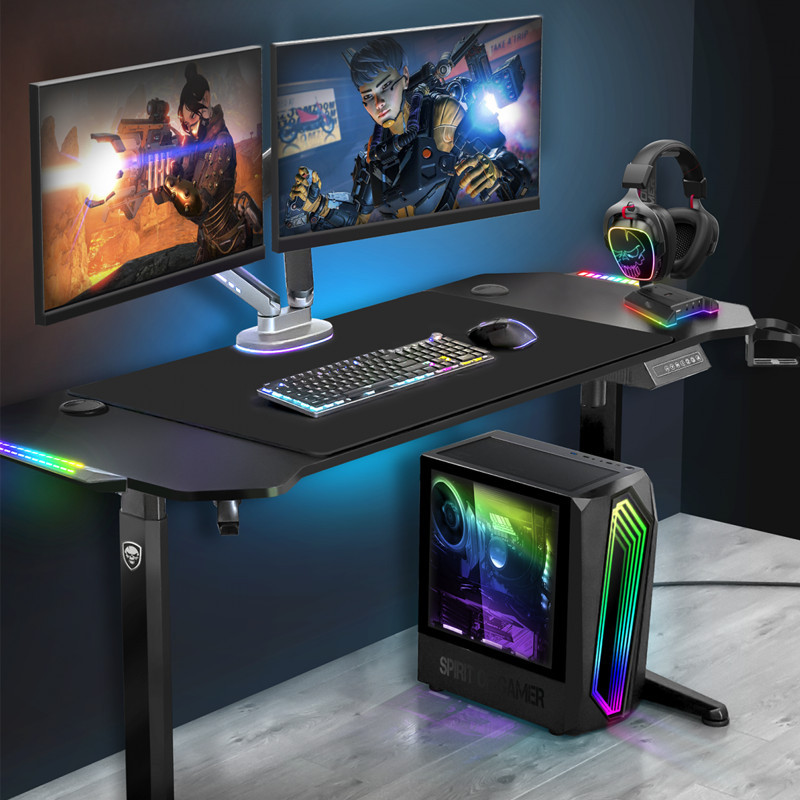 Support de Casque Spirit Of Gamer Sentinel 7.1 RGB Noir En Tunisie