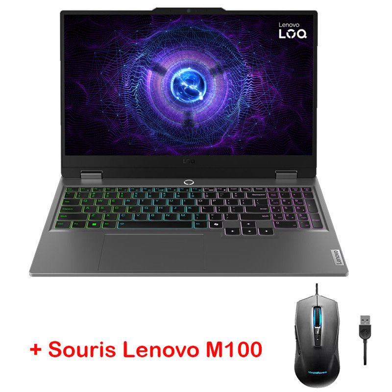 Pc Portable Gamer Lenovo LOQ3 15IAX9 i5 12Gén 8Go 512Go SSD Windows 11 en Tunisie