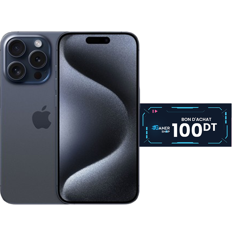 iPhone 15 Pro Max 256Go Titane Bleu En Tunisie