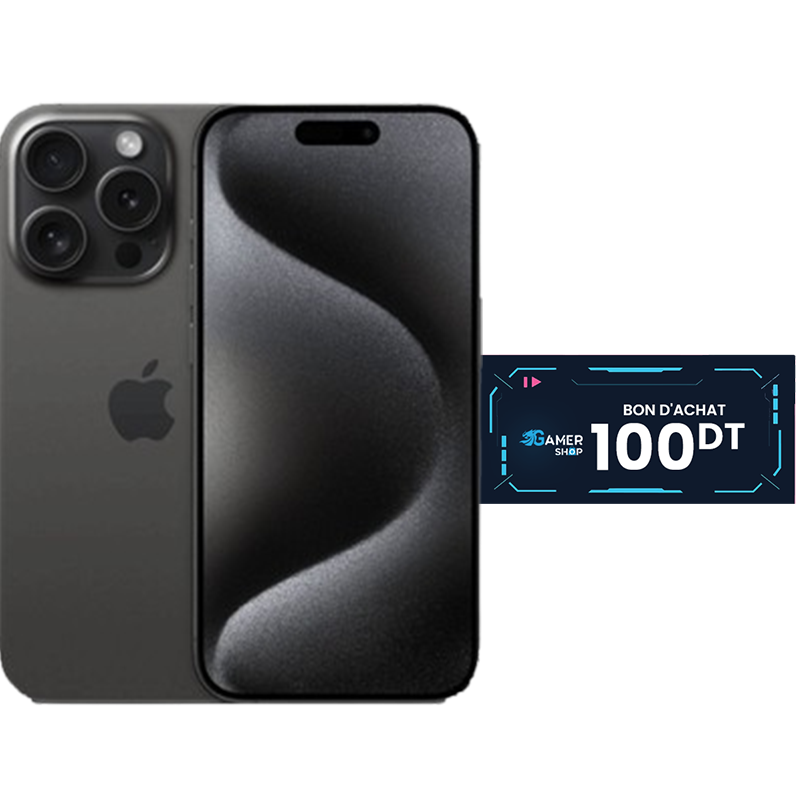 iPhone 15 Pro Max 512Go Titane Noir En Tunisie iPhone 15 Pro Max 512Go Titane Noir En Tunisie