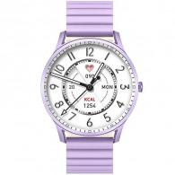 Pack D'amour Montre Connectée Kieslect + Écouteur Bluetooth Guess Violet en Tunisie