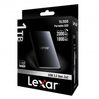 Disque Dur Externe SSD Lexar SL500 1To USB-C 3.2 Noir En Tunisie