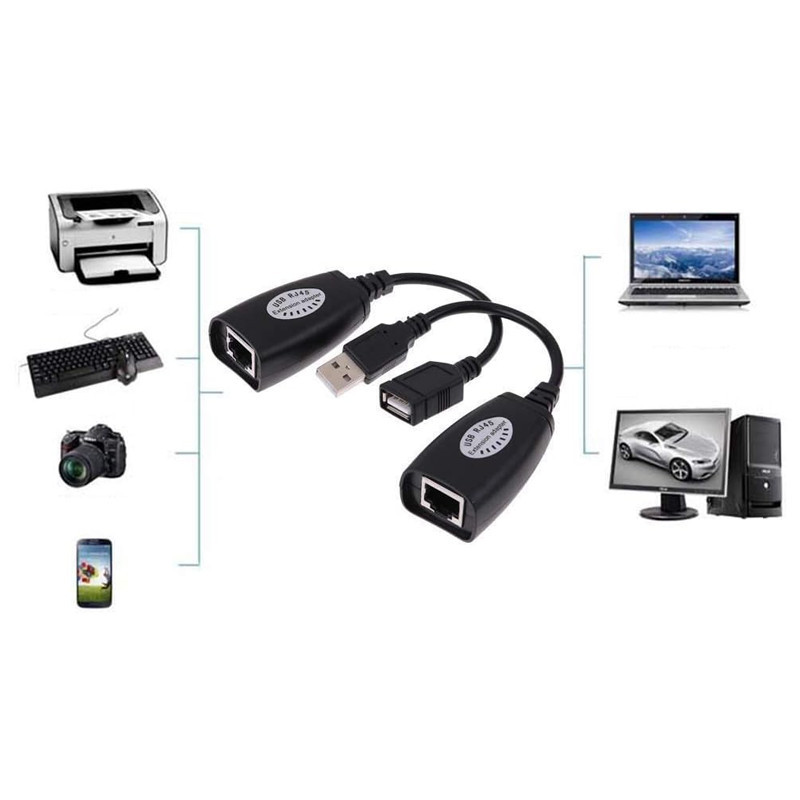 Adaptateur USB Vers RJ45 Noir en Tunisie