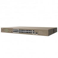 Switch De Bureau Tenda TEF1126P-24-250W 24 Ports 10/100Mbps Marron en Tunisie