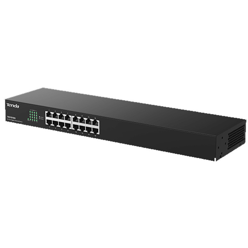Switch De Bureau Tenda TEG1016G 16 Ports 10/100/1000Mbps Noir en Tunisie