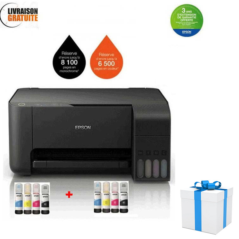Imprimante EPSON L3210 3En1 À Réservoir Intégré ECOTANK Couleur en Tunisie Imprimante EPSON L3210 3En1 À Réservoir Intégré ECOTANK Couleur en Tunisie