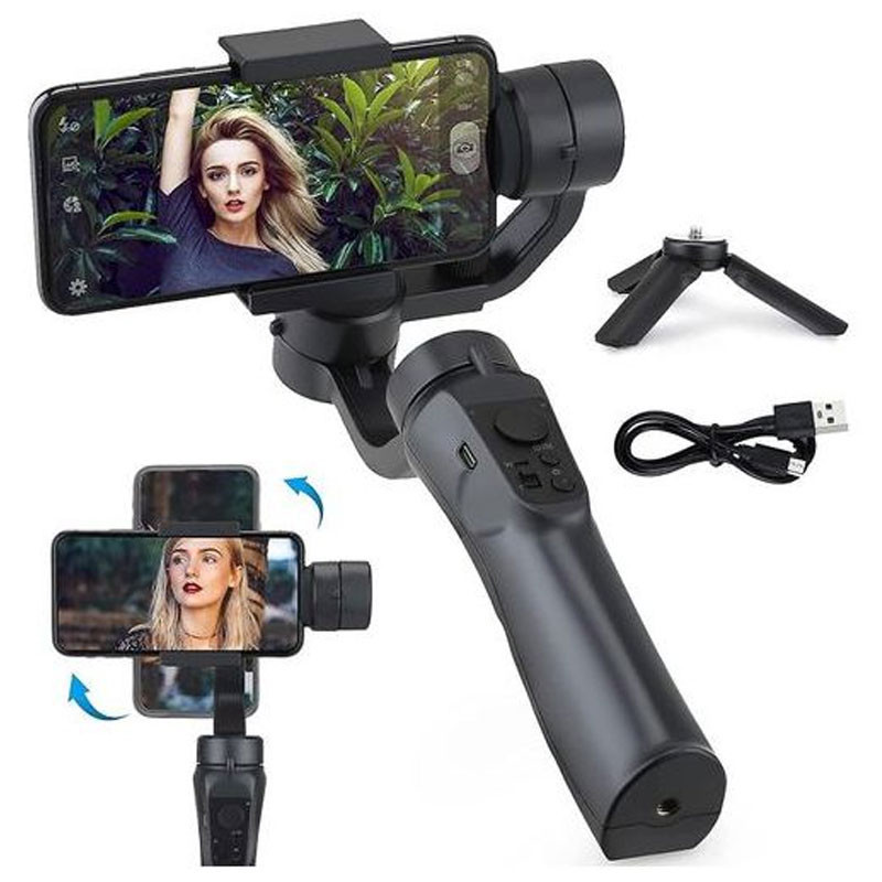 Stabilisateur Gimbal F8 De Cardan Portatif 3 Axis Noir Stabilisateur Gimbal F8 De Cardan Portatif 3 Axis Noir