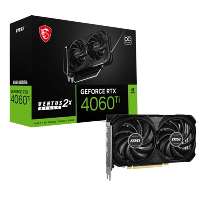 Carte Graphique MSI GeForce RTX 4060 Ti Ventus Black 2X 16Go OC En Tunisie Carte Graphique MSI GeForce RTX 4060 Ti Ventus Black 2X 16Go OC En Tunisie