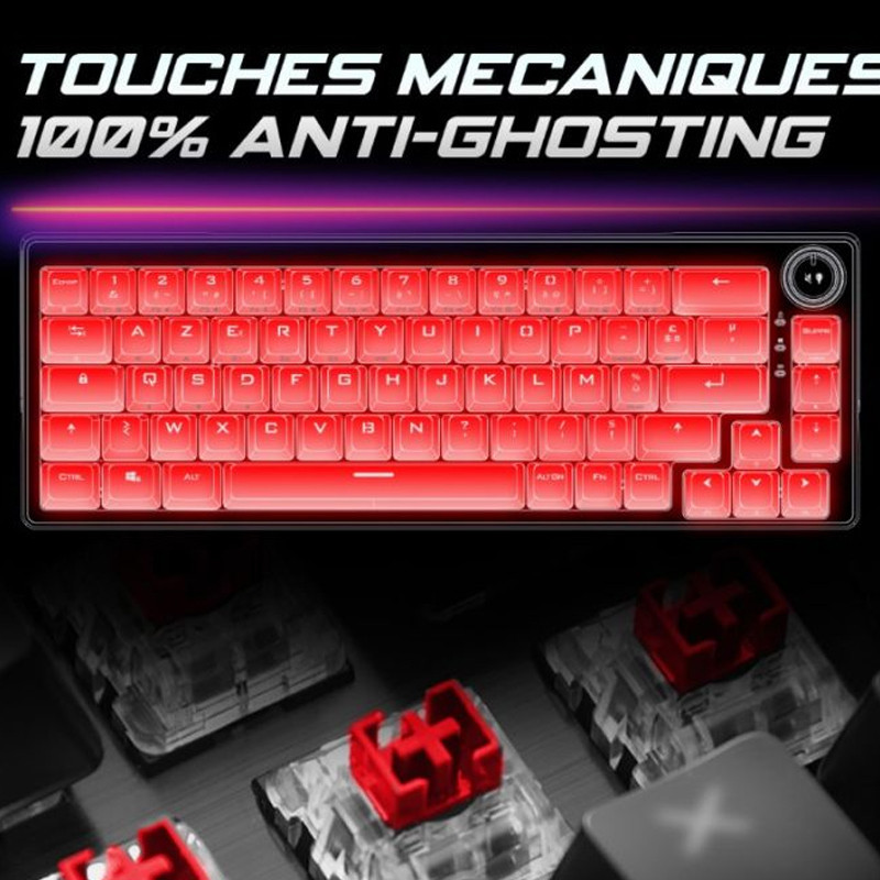 Spirit Of Gamer Clavier Gamer Xpert k600 Sans Fil Gris en Tunisie