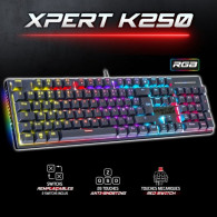 Spirit Of Gamer Clavier Gamer Xpert k250 Filaire RGB Rouge en Tunisie Spirit Of Gamer Clavier Gamer Xpert k250 Filaire RGB Rouge en Tunisie