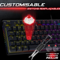 Spirit Of Gamer Clavier Gamer Xpert k250 Filaire RGB Rouge en Tunisie Spirit Of Gamer Clavier Gamer Xpert k250 Filaire RGB Rouge en Tunisie