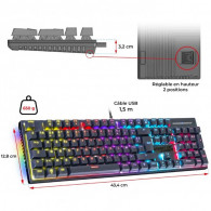 Spirit Of Gamer Clavier Gamer Xpert k250 Filaire RGB Rouge en Tunisie Spirit Of Gamer Clavier Gamer Xpert k250 Filaire RGB Rouge en Tunisie