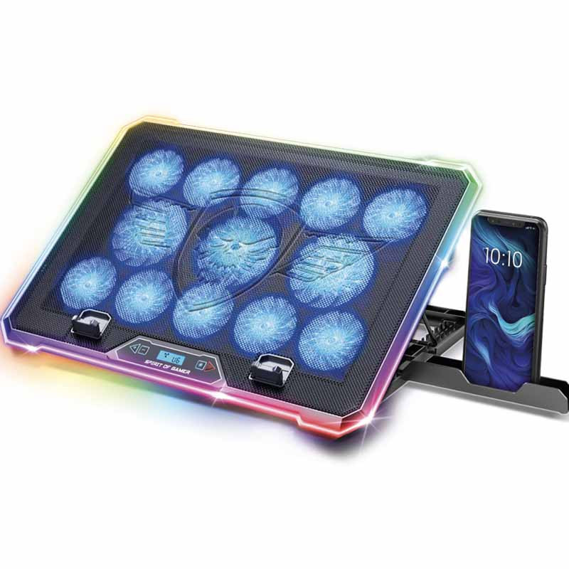 Spirit Of Gamer Refroidisseur PC Portable Airbalde 1300 RGB Noir En Tunisie Spirit Of Gamer Refroidisseur PC Portable Airbalde 1300 RGB Noir En Tunisie