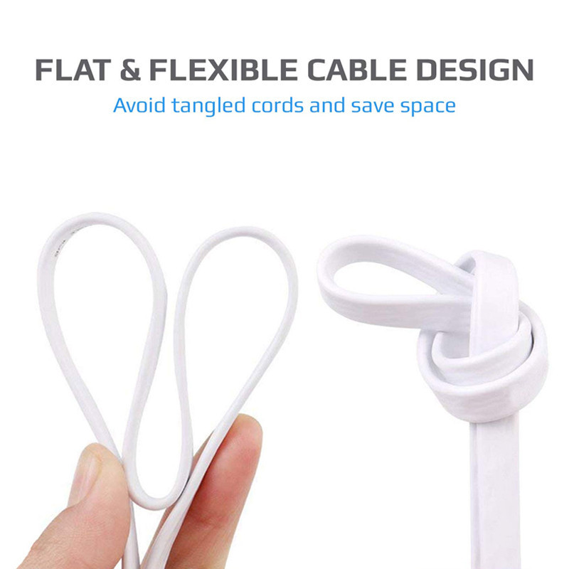 Cable Téléphone Fixe RJ11 5M Blanc en Tunisie
