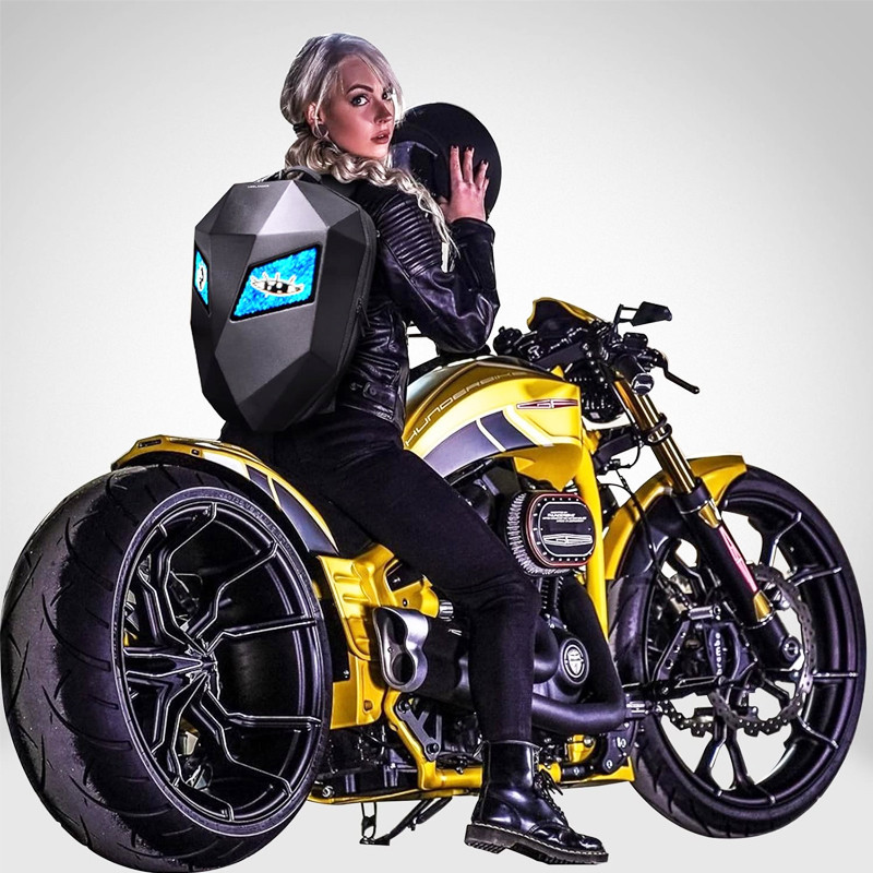 Sac à Dos Moto LED 18 Pouces Noir