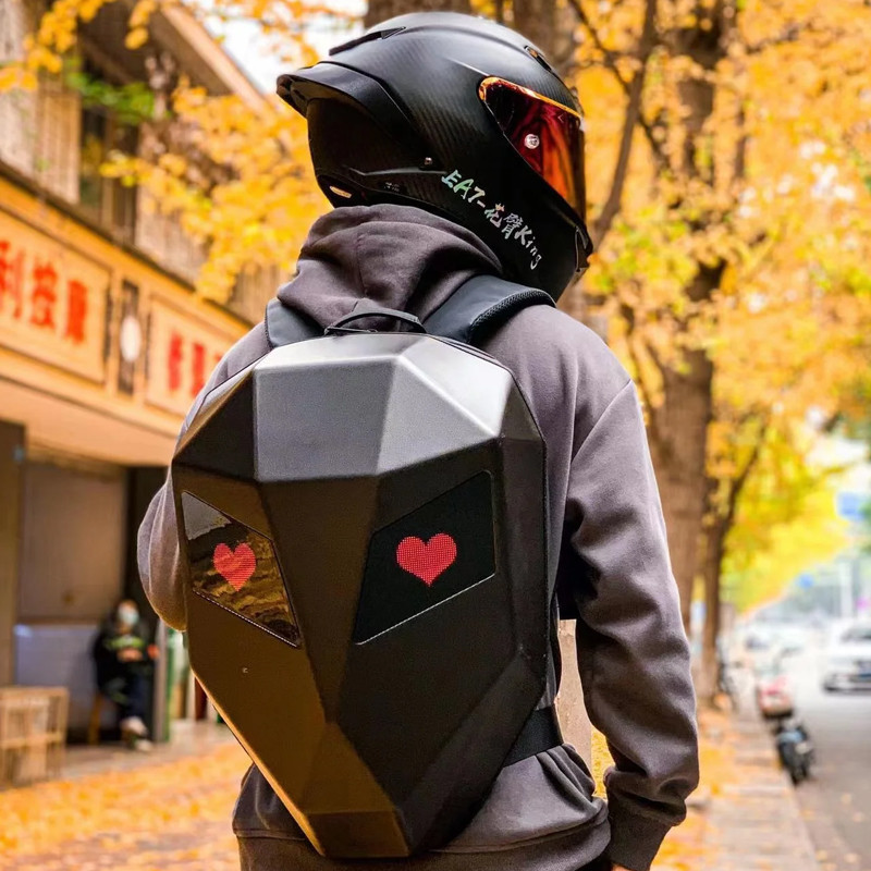 Sac à Dos Moto LED 18 Pouces Noir