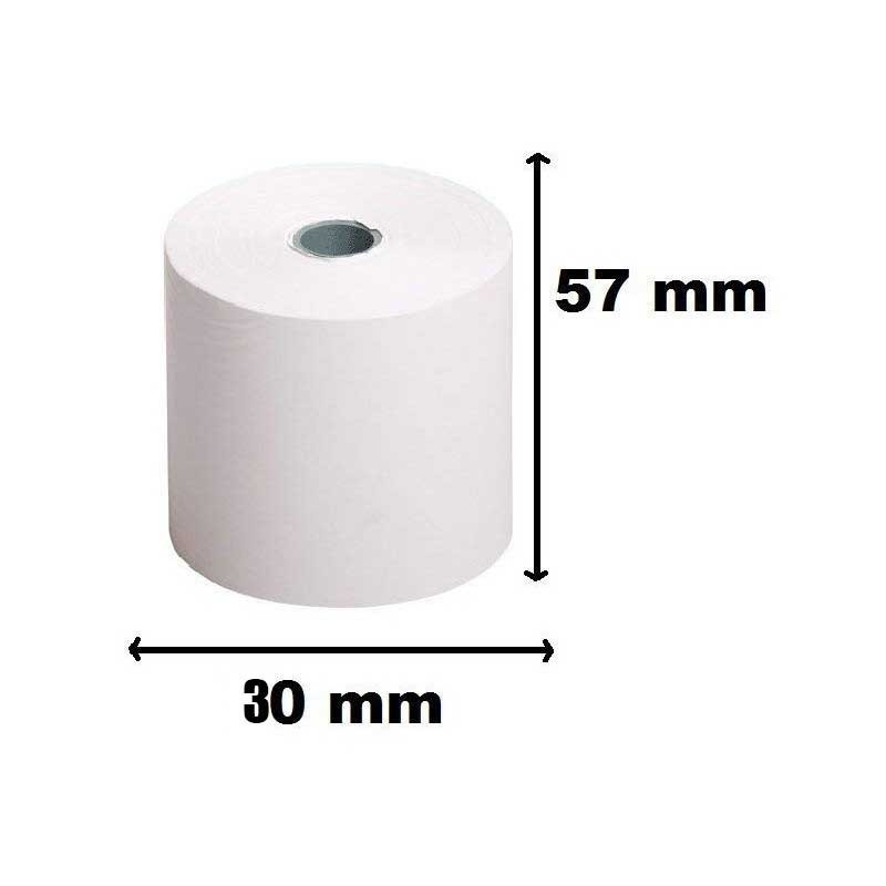 Rouleau De Papier Thermique 57 x 30 mm Blanc en Tunisie