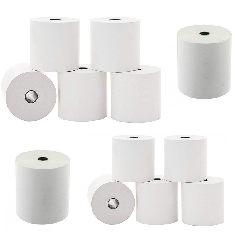 Pack De 12 Rouleau De Papier Thermique 57x40 mm Blanc en Tunisie