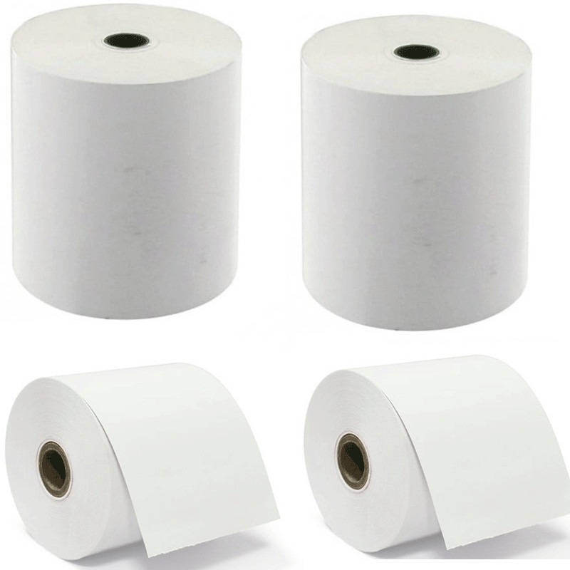Pack De 4 Rouleau De Papier Thermique 80x60 mm Blanc en Tunisie
