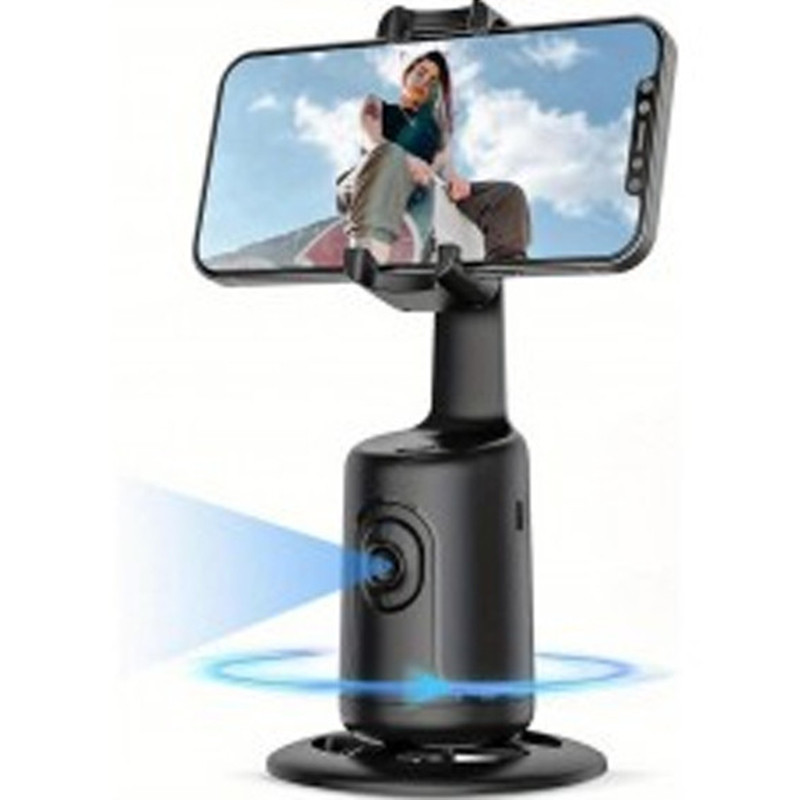Stabilisateur 360° Selfie Stick Piblue Noir en Tunisie