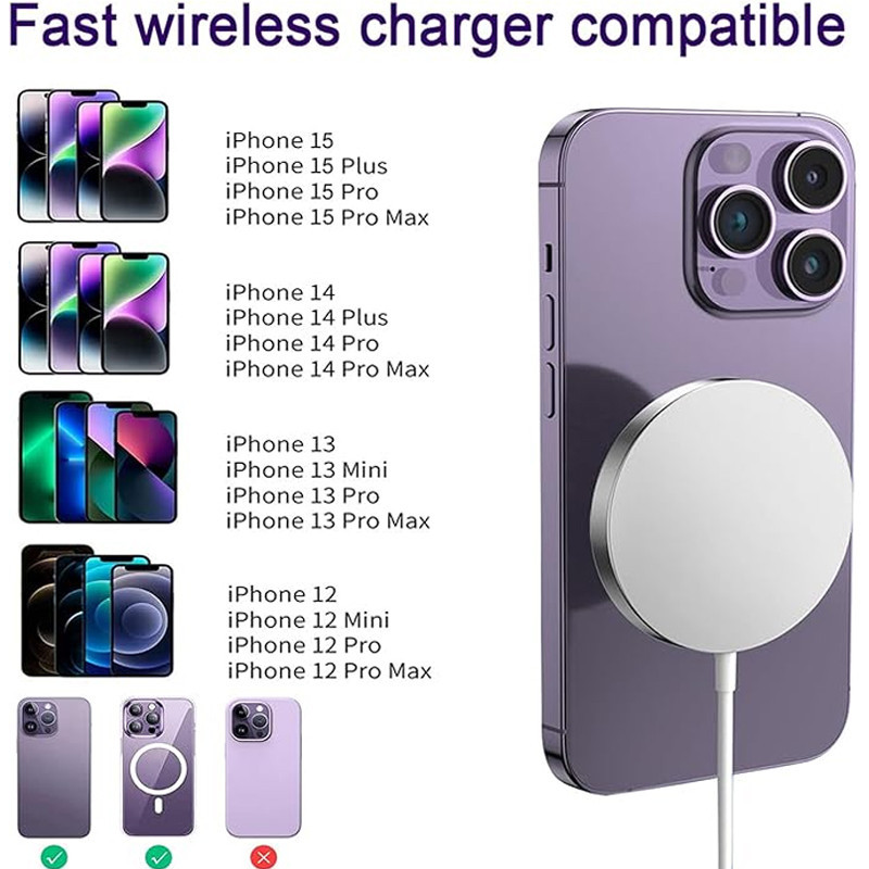 Chargeur Iphone Sans Fil Blanc en Tunisie
