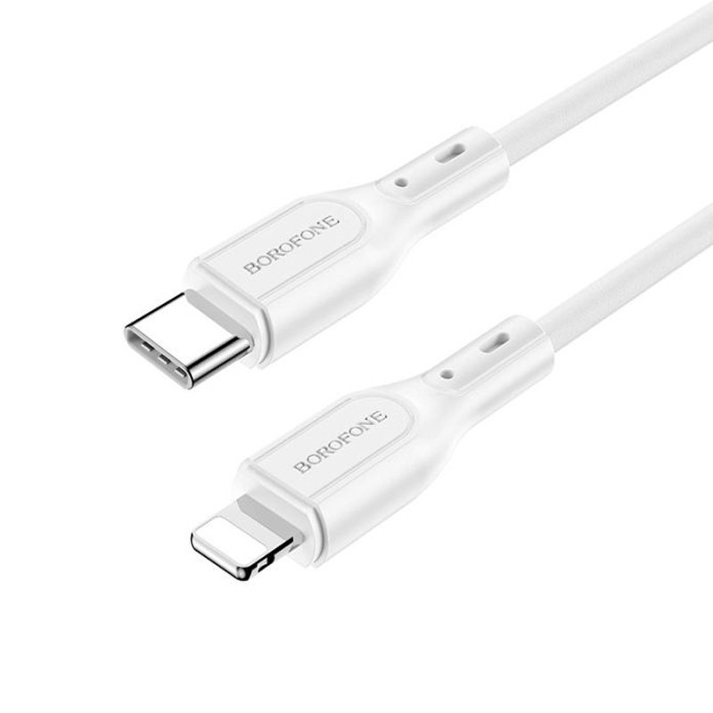 Câble Chargeur Borofone BX66 Lightning Blanc en Tunisie Câble Chargeur Borofone BX66 Lightning Blanc en Tunisie