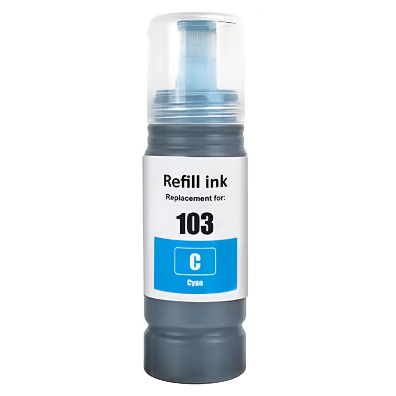 Bouteille d’Encre Sublimation Epson Ecotank 103 500ml Cyan en Tunisie
