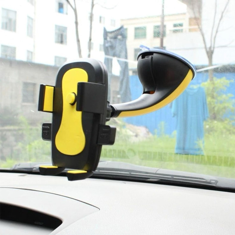 Support Voiture Pour Smartphone Jaune en Tunisie