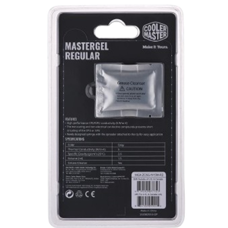 Pâte Thermique Cooler Master Mastergel Regular En Tunisie