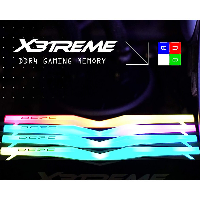 Barette Mémoire OCPC X3 16Go DDR4 3600Mhz RGB U-DIMM En Tunisie