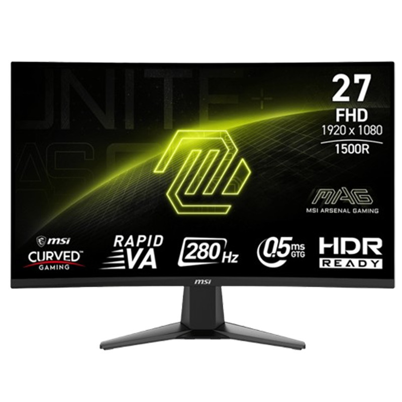 Ecran Gamer MSI Curved MAG 276CXF 27" FHD 280Hz RAPID VA En Tunisie Ecran Gamer MSI Curved MAG 276CXF 27" FHD 280Hz RAPID VA En Tunisie