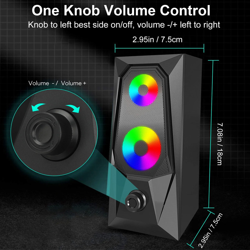 Haut Parleur Gamer K7 RGB Noir En Tunisie