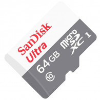 Carte Mémoire Sandisk Ultra MicroSDXC 64Go Gris en Tunisie