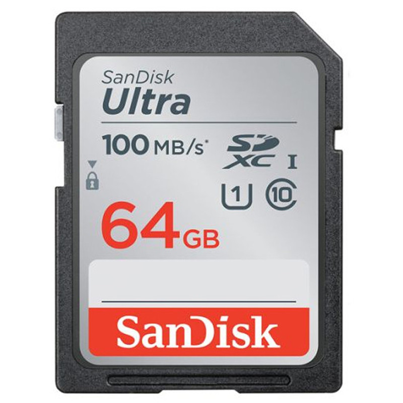 Carte Mémoire Sandisk Ultra SDXC 64Go Class 10 Gris en Tunisie Carte Mémoire Sandisk Ultra SDXC 64Go Class 10 Gris en Tunisie