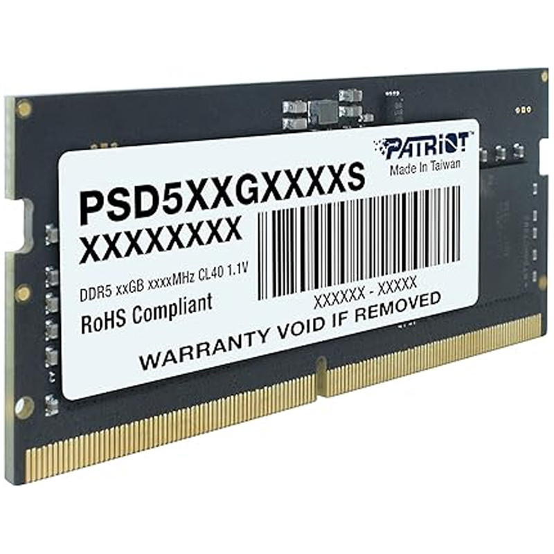Barette Mémoire Patriot 16Go DDR5 4800MHz SO-DIMM En Tunisie