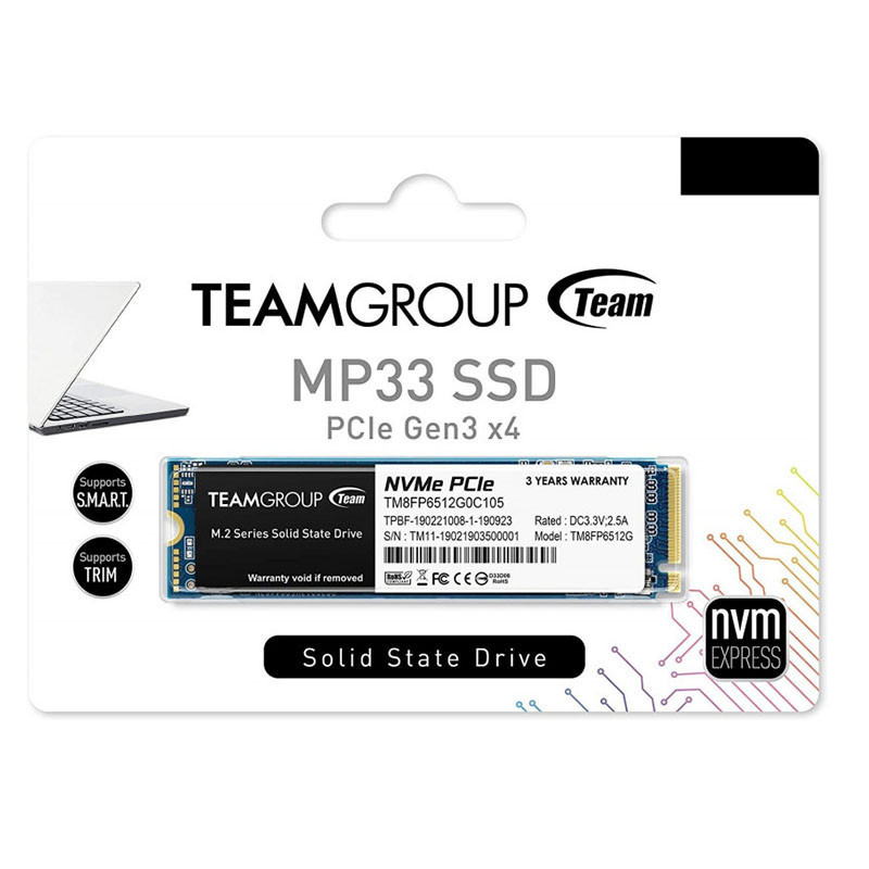 Disque Dur Interne SSD Team Group M.2 MP33 256 Go (TM8FP6256G0C101) En Tunisie Disque Dur Interne SSD Team Group M.2 MP33 256 Go (TM8FP6256G0C101) En Tunisie