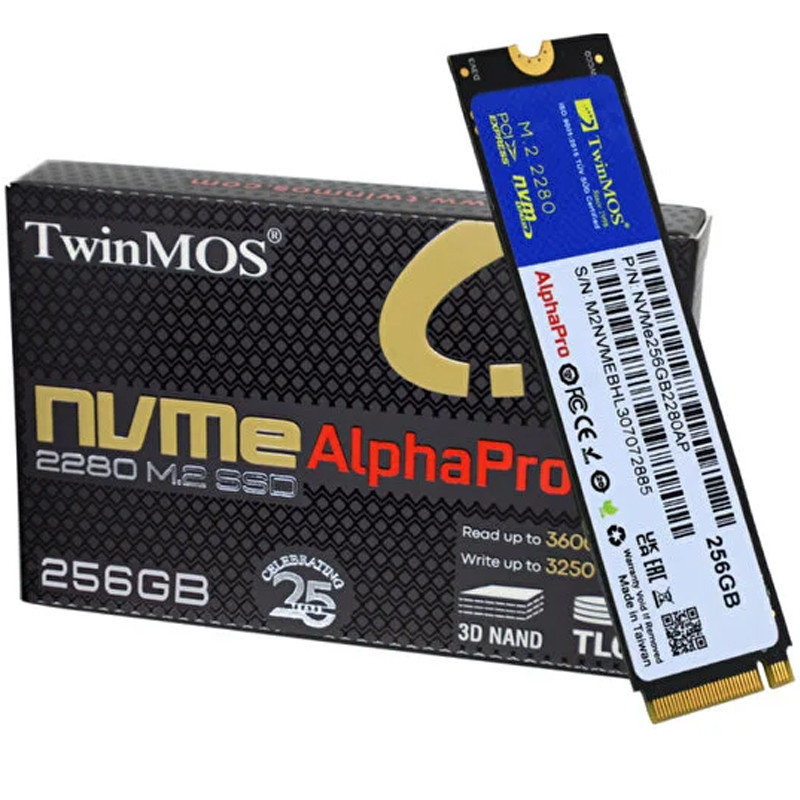 Disque Dur SSD TwinMOS AlphaPro 256Go NVMe PCIe M.2 En Tunisie Disque Dur SSD TwinMOS AlphaPro 256Go NVMe PCIe M.2 En Tunisie