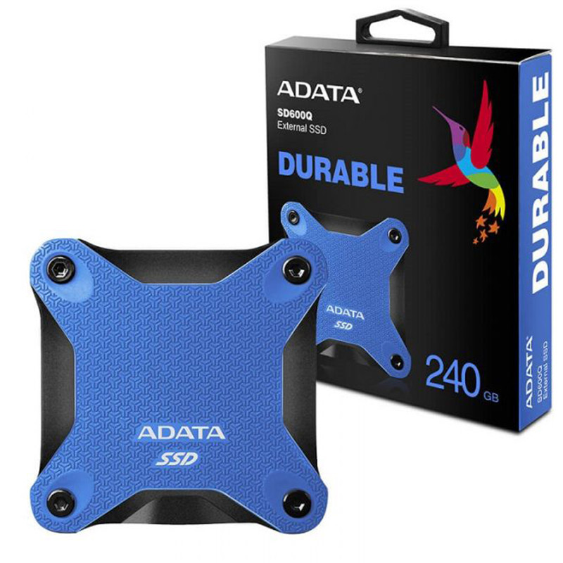 Disque Dur Externe ADATA SD600Q 240Go SSD USB 3.2 Bleu En Tunisie