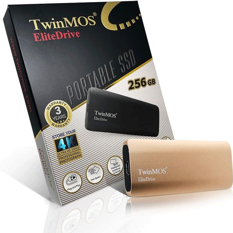 Disque Dur Externe SSD Twinmos 512Go Elite Drive M2 Gold En Tunisie